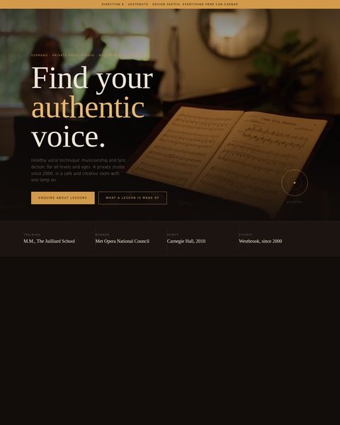 Sostenuto — website direction 4